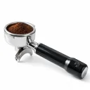 AL304 Black 58mm Portafilter Double Spout Stainless Steel One Two Cups