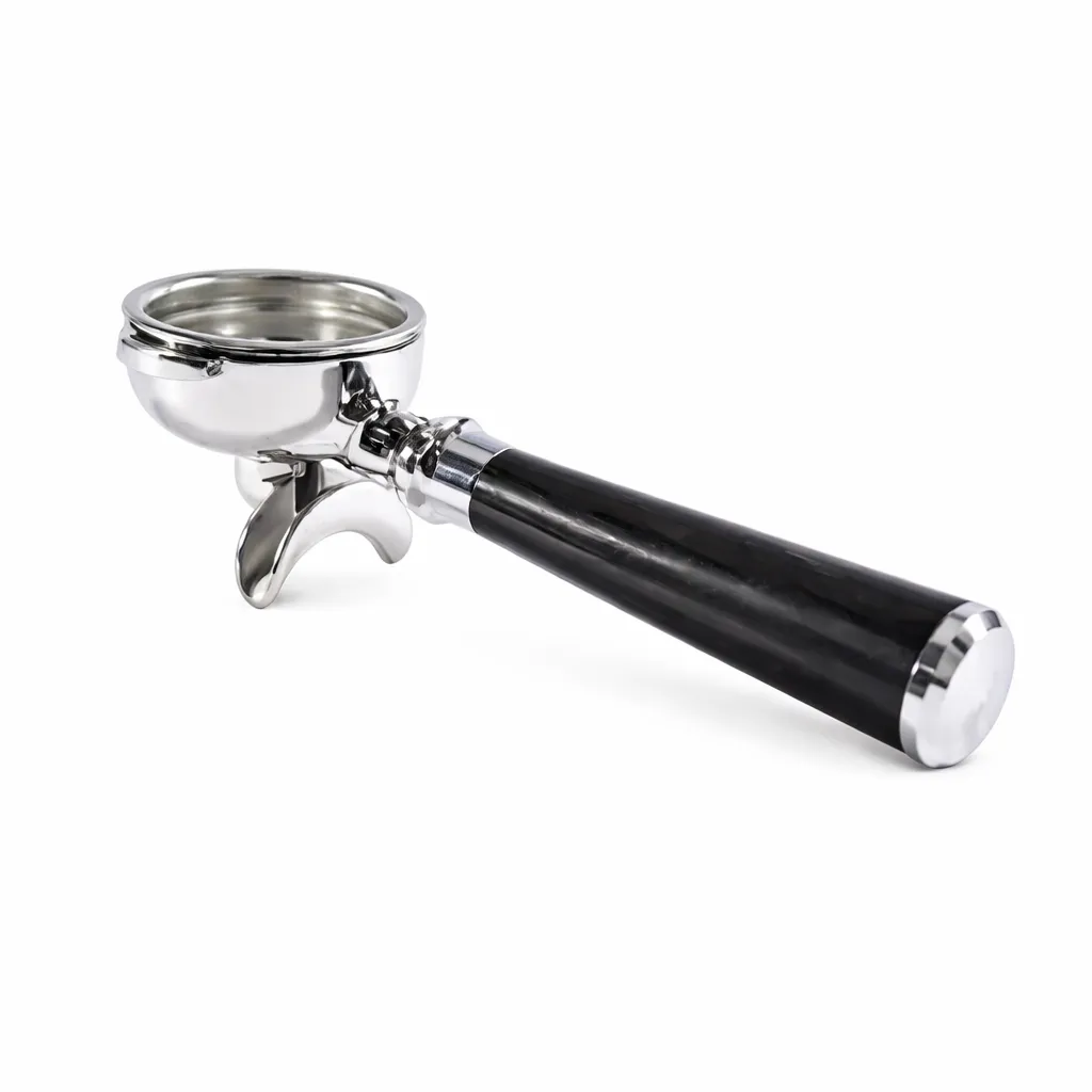 AL304 Rosewood 58mm Portafilter Single Spout Stainless Steel One Two Cups