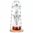 C404 600ml Transparent Cold Brew Coffee Maker Ice Drip Regulating Valve One Two Cups