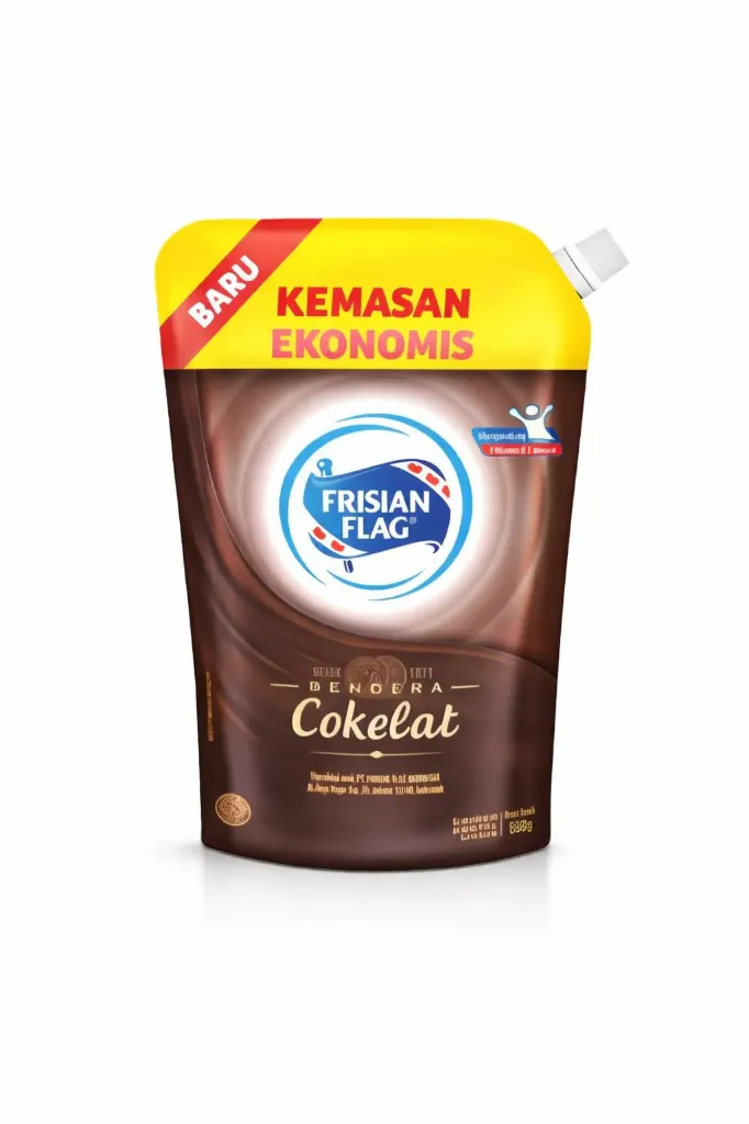 [ABC031A] KKM Frisian Flag Pouch 535g Coklat