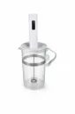 HWM25 White Hand Mixer Mini Pengocok Telur Milk Frother 400mAh with Glass