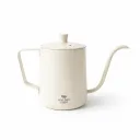 HS52 White 350ml Teko Leher Angsa Gooseneck Kettle + Tutup One Two Cups