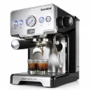 G3605 Silver Gemilai Mesin Kopi Espresso Coffee Maker Frothing 15 Bar 1450W 1.7L