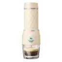 HS8439 Beige 120ml Hand Press Mini Espresso Maker 3in1 20 Bar One Two Cups