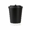 Paper Cup Double Wall Hitam Putih 9oz