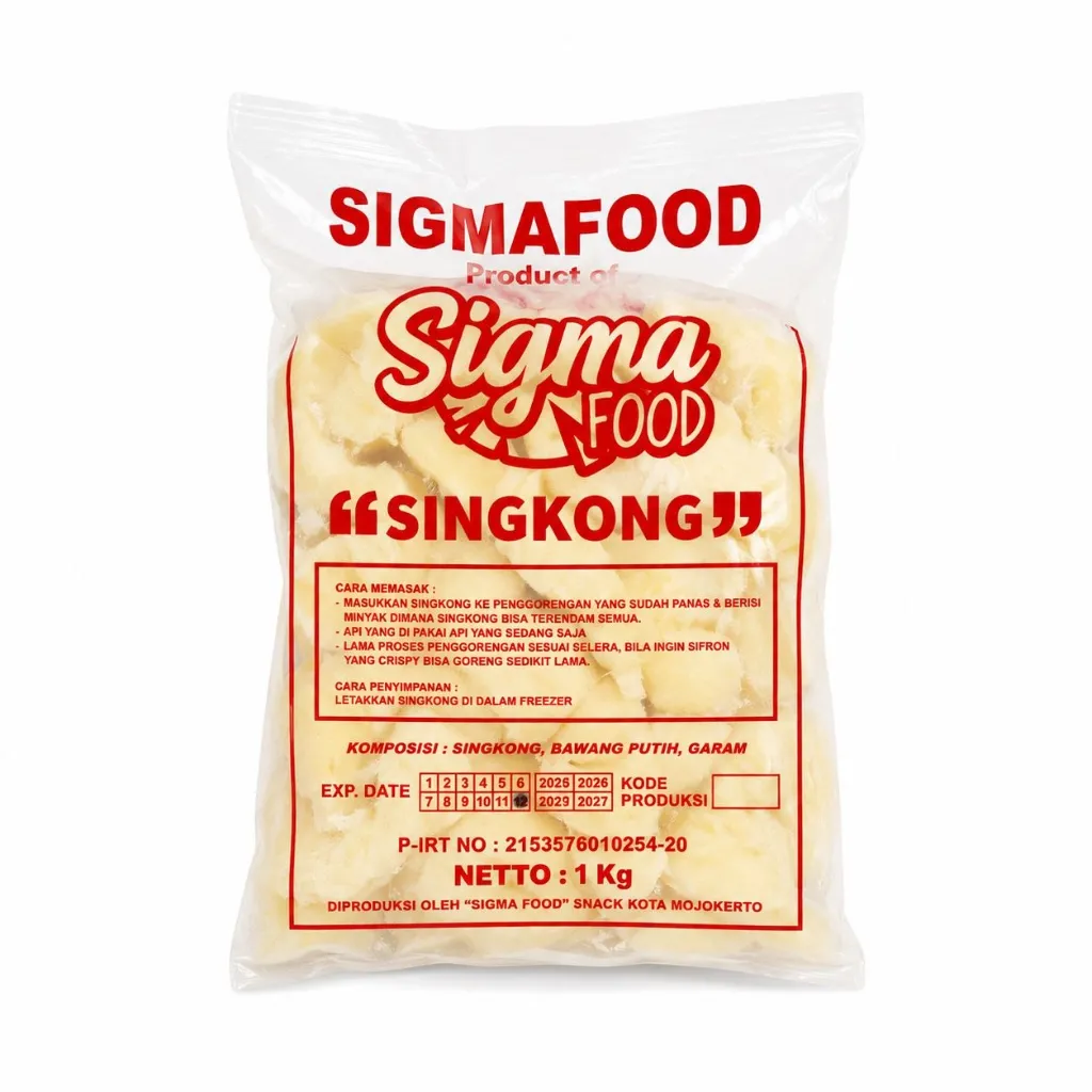 Frozen Singkong Keju Sigma Food 1Kg