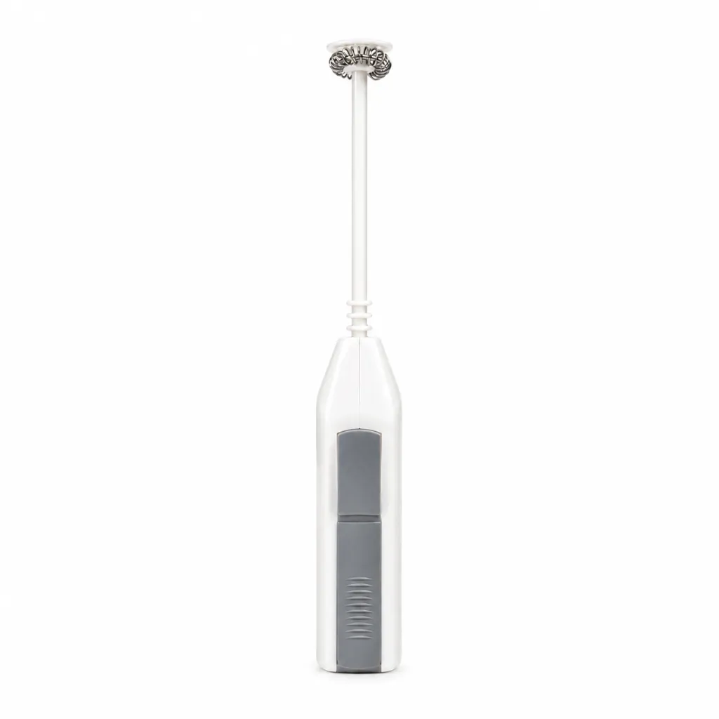 HMP35 White Hand Mixer Mini Pengocok Telur Kopi Milk Frother Battery One Two Cups