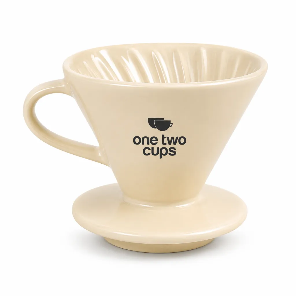 [PKDV025-J] ZM639 Dripper V60 Keramik 02 Cream One Two Cups