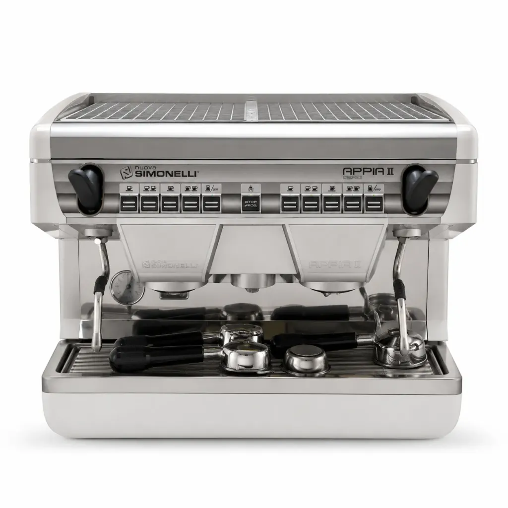 Nuova Simonelli Appia II Compact 2 Group Espresso Machine Professional Silver (Second)
