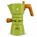 L35T Olive Green Moka Pot Kopi Espresso Thermostat Double Valve 2 Cups 120ml One Two Cups