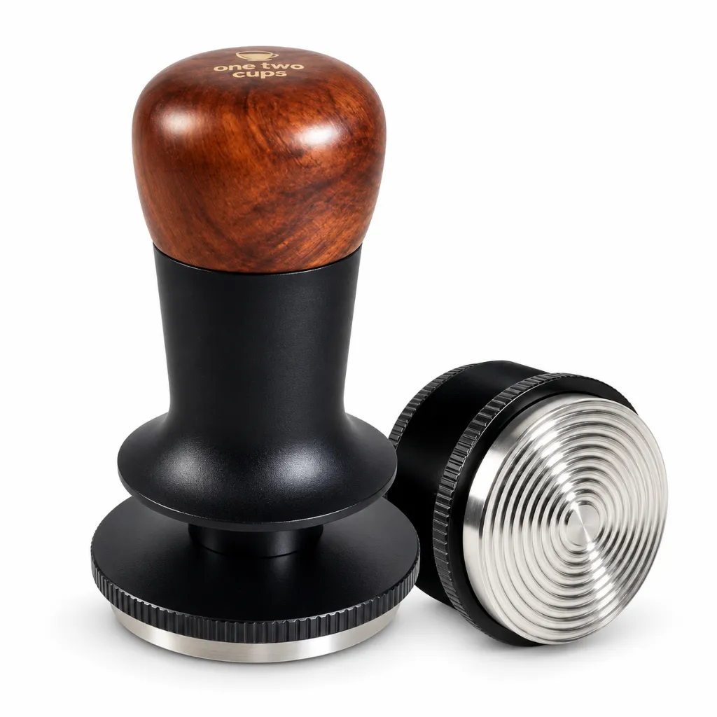 [PBTP025-B] JN26 Black 58mm Tamper Kopi Barista Stainless Steel 304 Threaded Bottom