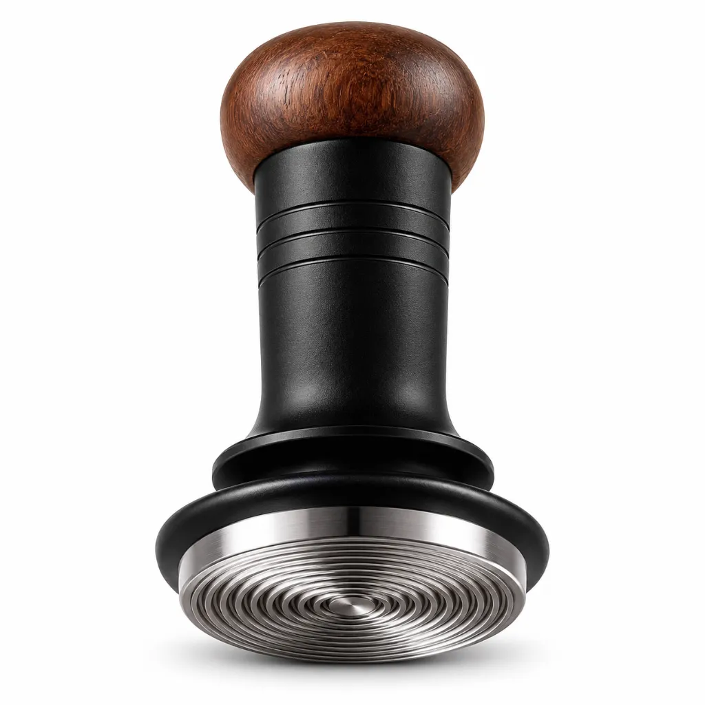 [PBTP022-B] JN25 Black 58mm Tamper Kopi Threaded Bottom One Two Cups