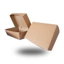 Box Paper Lunch L Coklat