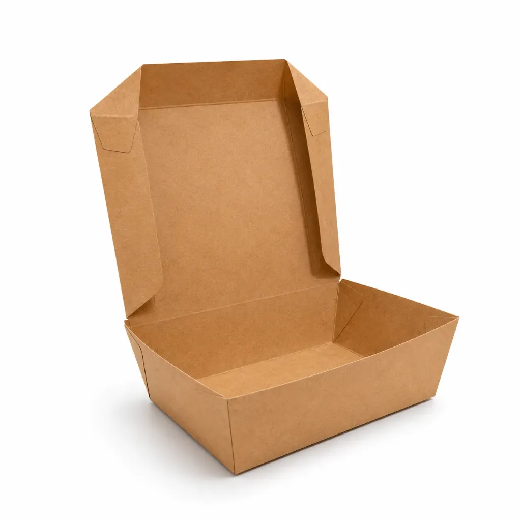 [KMAA003] Box Paper Lunch M Coklat