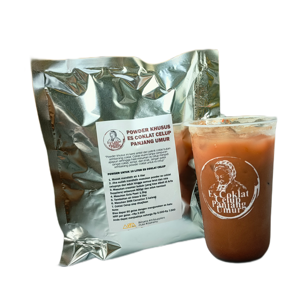 Bubuk Es Coklat Celup 400gr / 10L