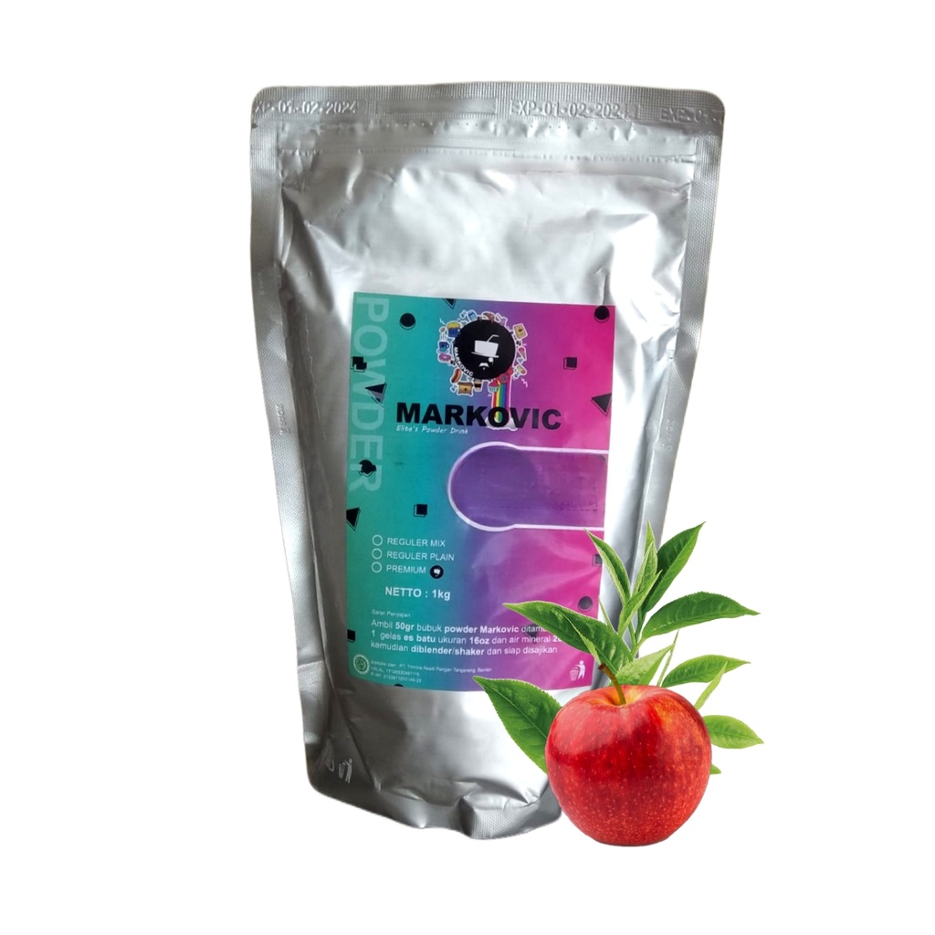 [PWMVX001] Bubuk Minuman Markovic Apple Tea Mix