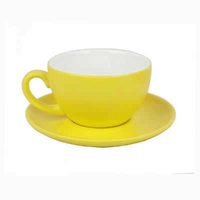 Cangkir Latte & Saucer / Cangkir Cappucino - Kuning