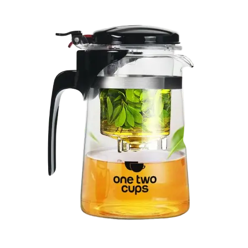 K1 Transparent 500ml Teapot One Two Cups