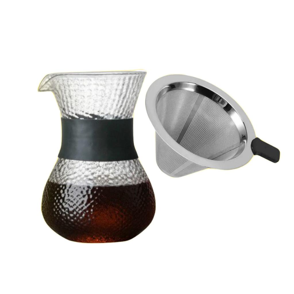 [PKSPO023] SE112 200ml Pour Over Coffee Server + Filter One Two Cups