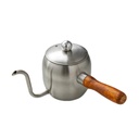 DF50K Silver 500ml Teko Leher Angsa Gooseneck Kettle
