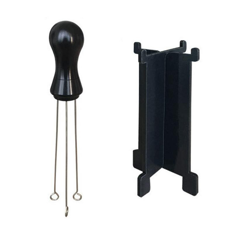 Dalinwell Tamper Jarum Kopi Espresso Needle Distributor Coffee Tamper with Holder - YXA046 - Black