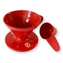 Dripper v60 hario 01 red/white