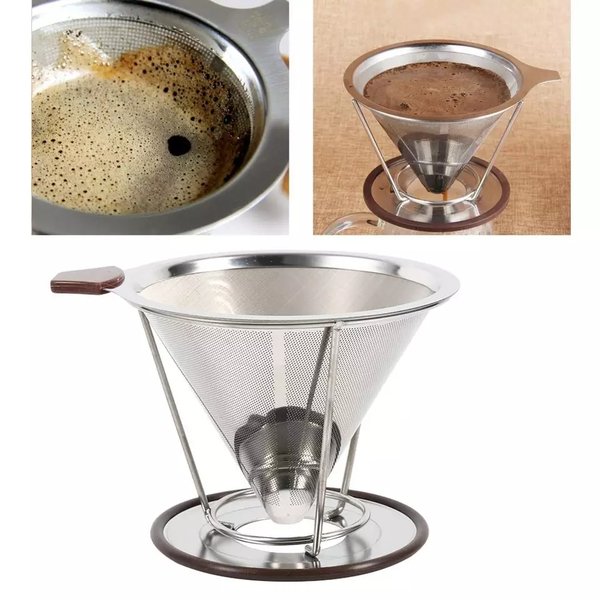 FS42S Dripper Filter V60 Stainless Large One Two Cups