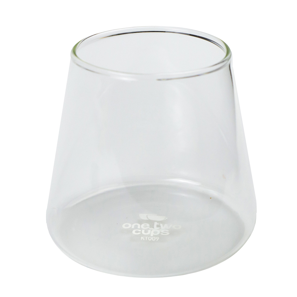 Gelas Kafe Kopi Teh Borosilicate Glass 300ml One Two Cups