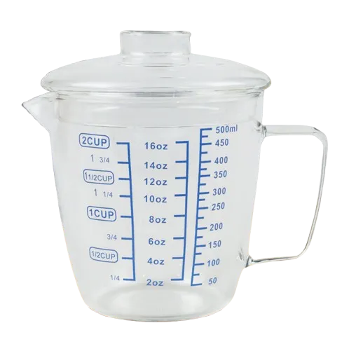 [PBMJ034] ZM0081 Milk Jug Pitcher Flat Lid 500ml One Two Cups