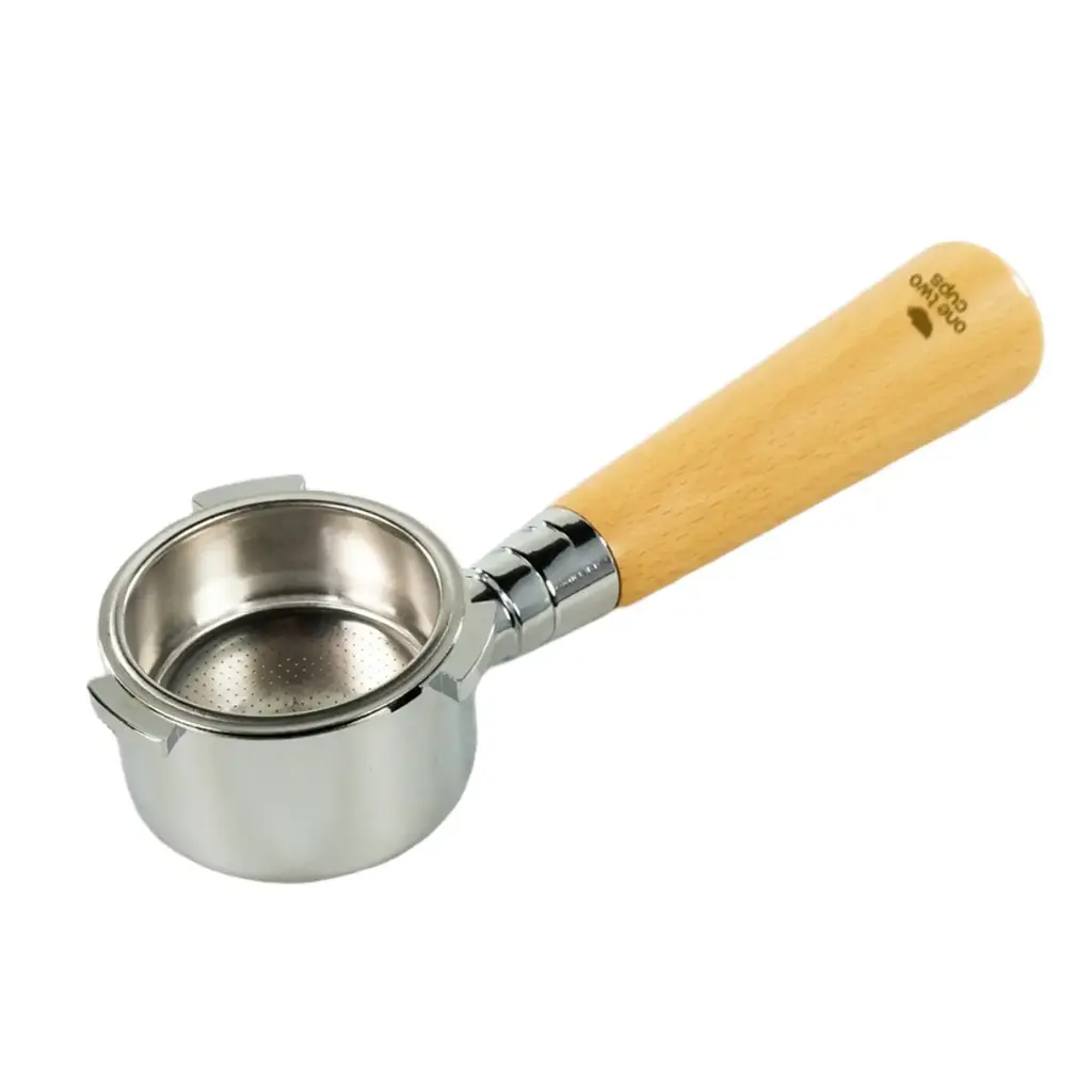 EC680 Silver 51mm 3 Ears Portafilter Bottomless Naked One Two Cups