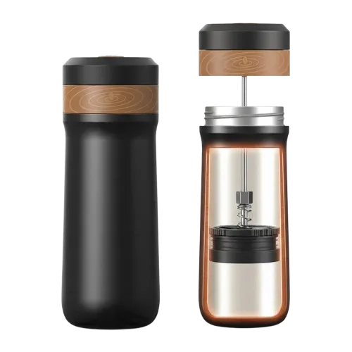 FK11 320ml iCafilas Travel Mug Portable French Press Coffee Maker