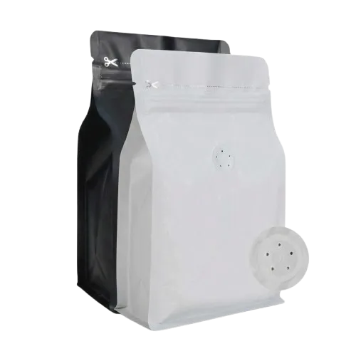 250g Kemasan Kopi Flat Bottom Valve Alumuminium Foil (12x20cm)