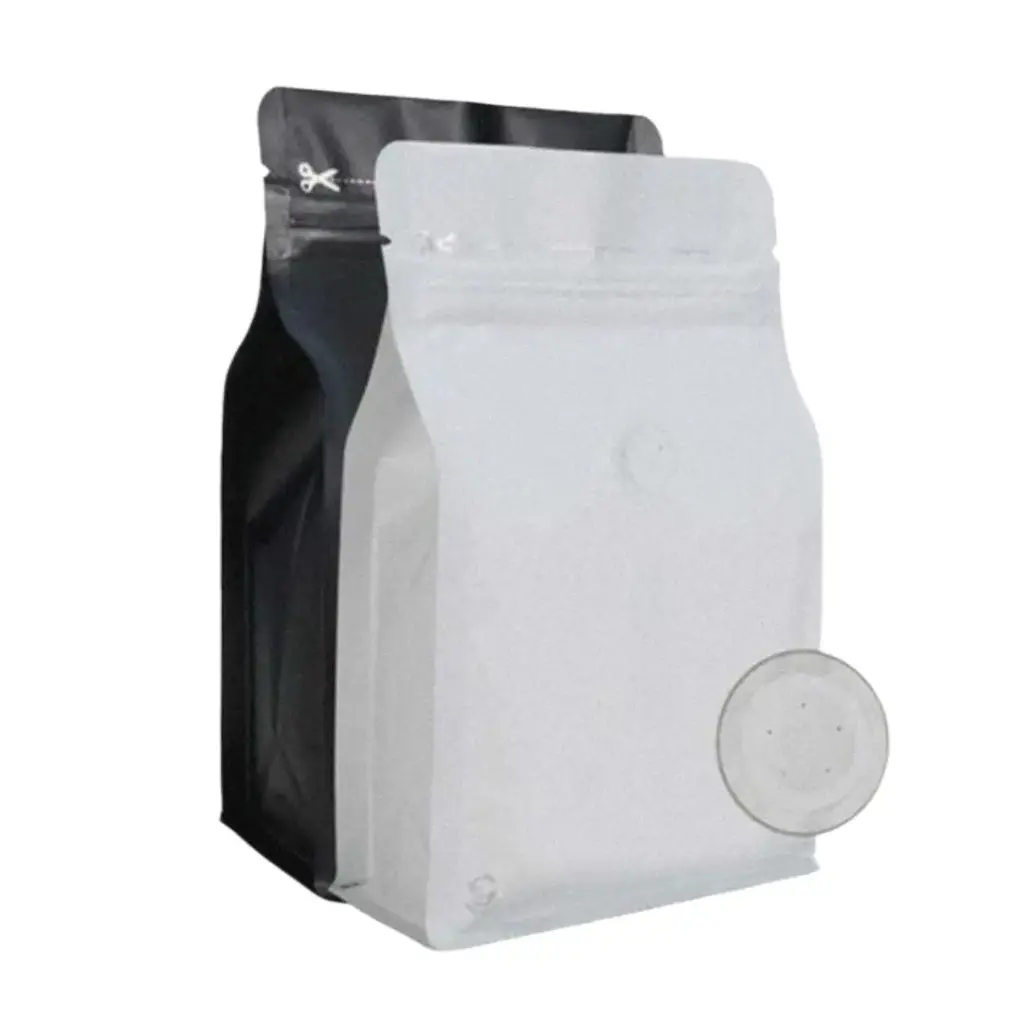 500gr Kemasan Kopi Flat Bottom Valve Alumuminium Foil (16x24cm)