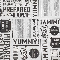 Kertas nasi motif newspaper 20x20