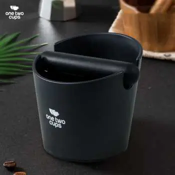 EA026 Model B Black Knock Box ABS Wadah Ampas Kopi