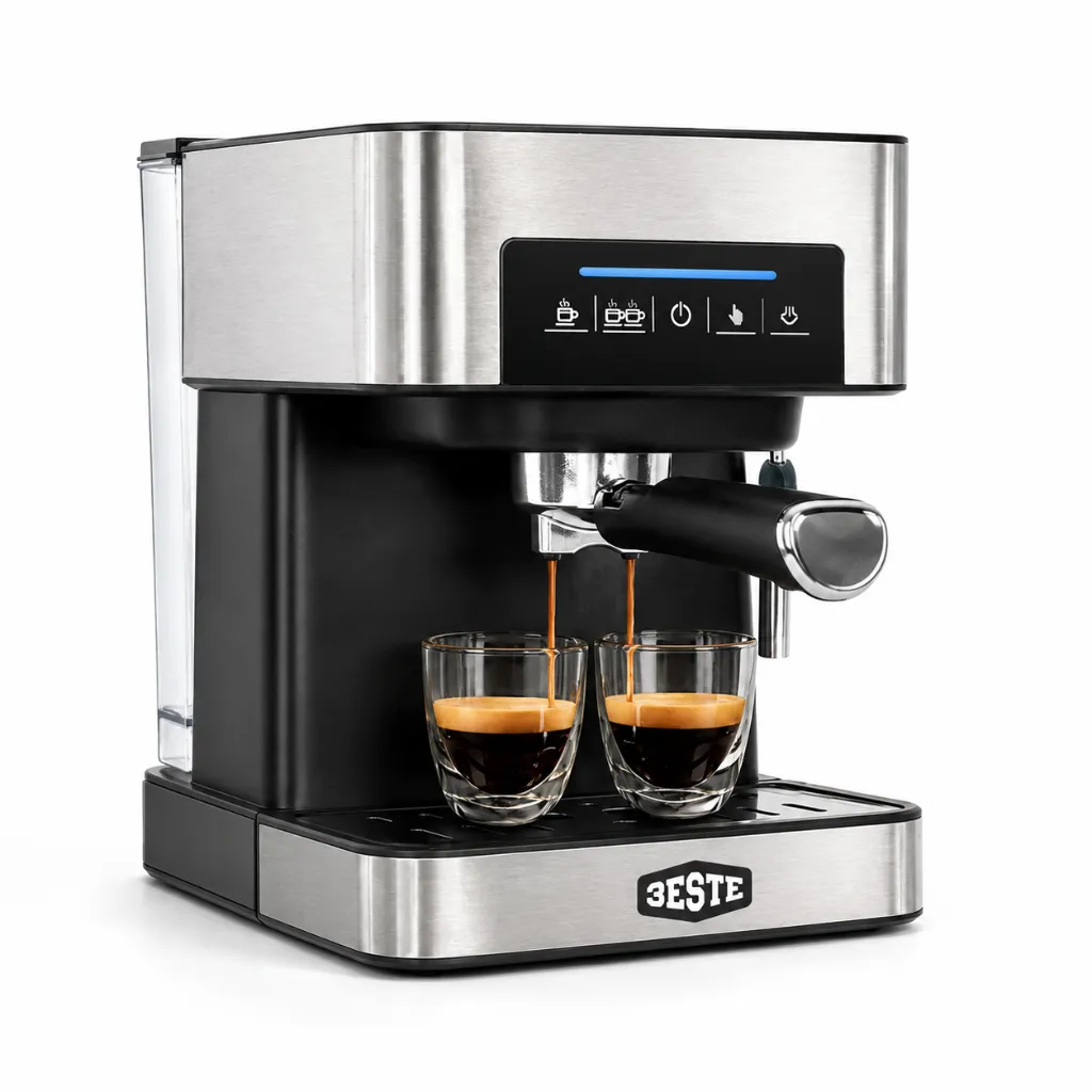 CM6863 Black Trieste Mesin Kopi Espresso Coffee Maker Frothing 20 Bar 850W 1.6L