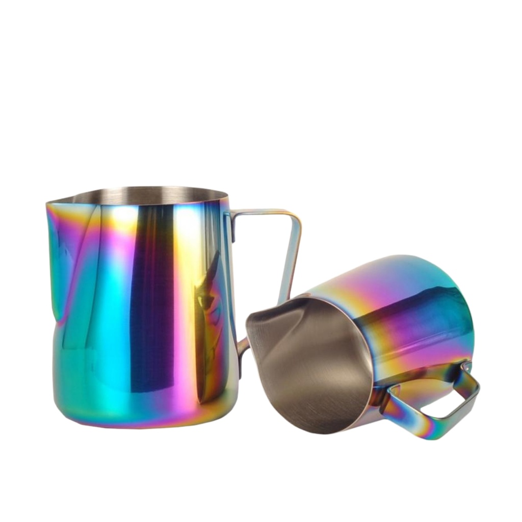 [PBMJ013] 10084 Milk Jug 350ml Rainbow One Two Cups