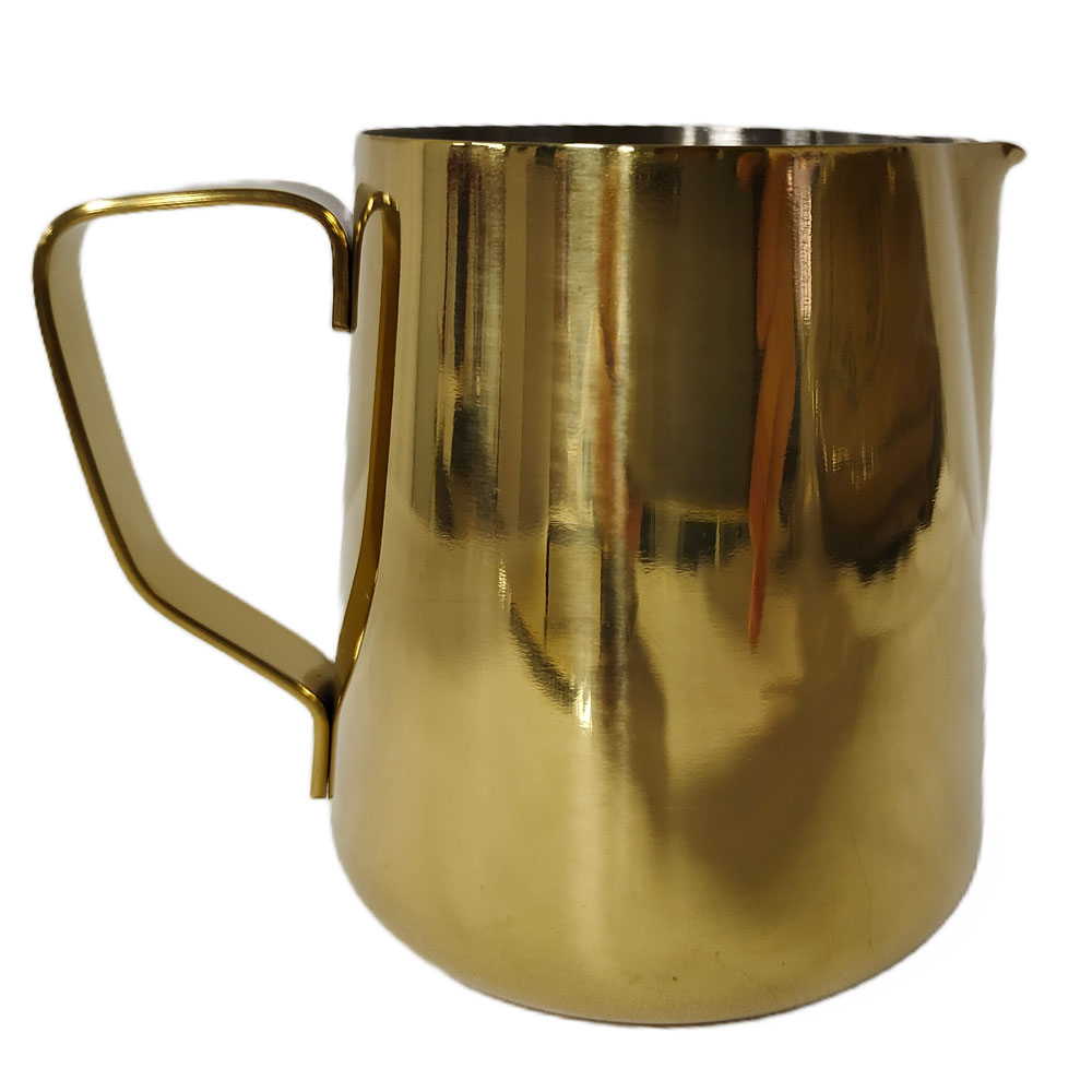 [PBMJ012] AA0052 Milk Jug 600ml Gold One Two Cups