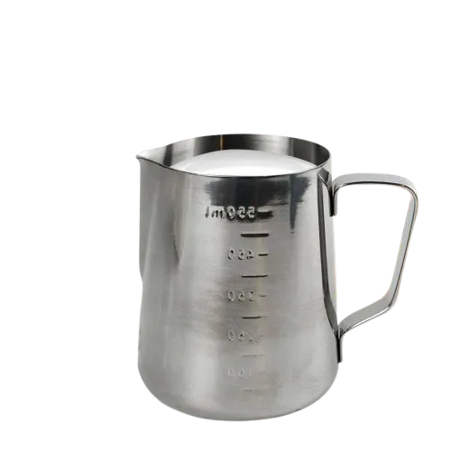 ZM078 Milk Jug 550ml Silver with Scale One Two Cups