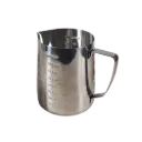 ZM078 Milk Jug 900ml Silver with Scale One Two Cups