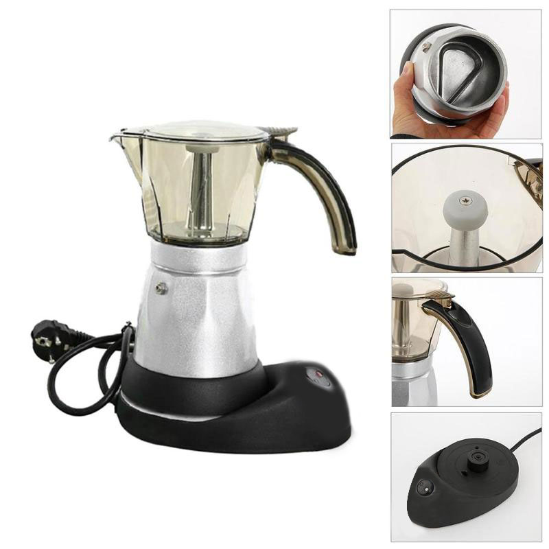 Moka Pot Elektrik 150ml MX002  Black