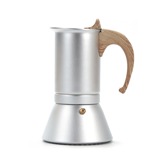 T0013 Moka Pot Silver 150ml / 3 Cups