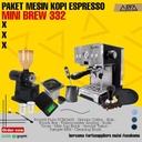 Paket Mesin Espresso Ferratti Ferro Mini Brew 332