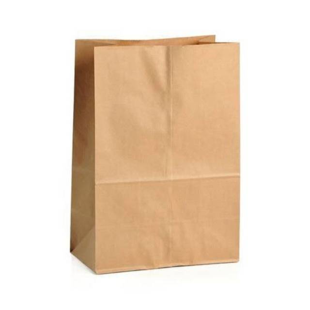 [KMAC001] Paper Bag Makanan Coklat isi 100