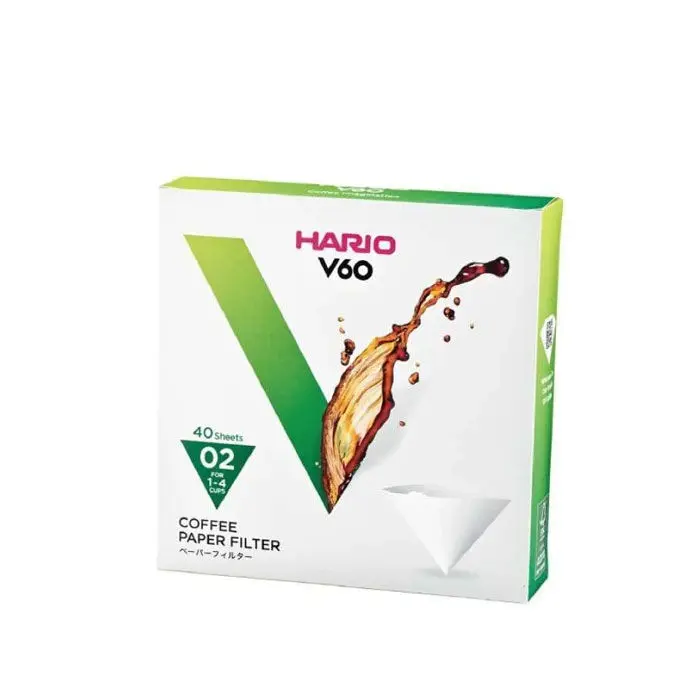 Paper Filter Coffee V60 02 Hario 40 Sheets