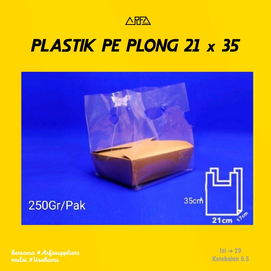 Kantong Plastik PE Plong 21x35