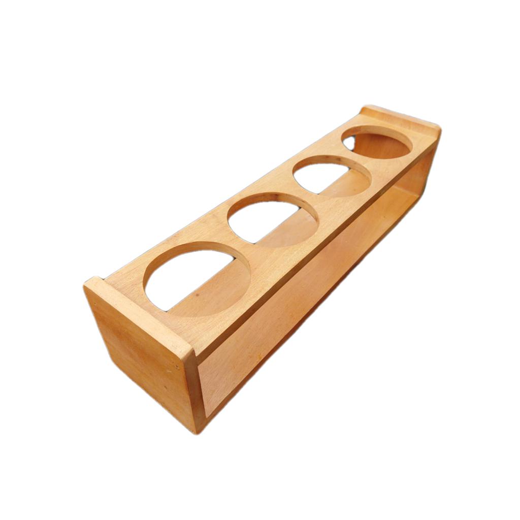 Rak Botol Kayu 4 slot 9 cm