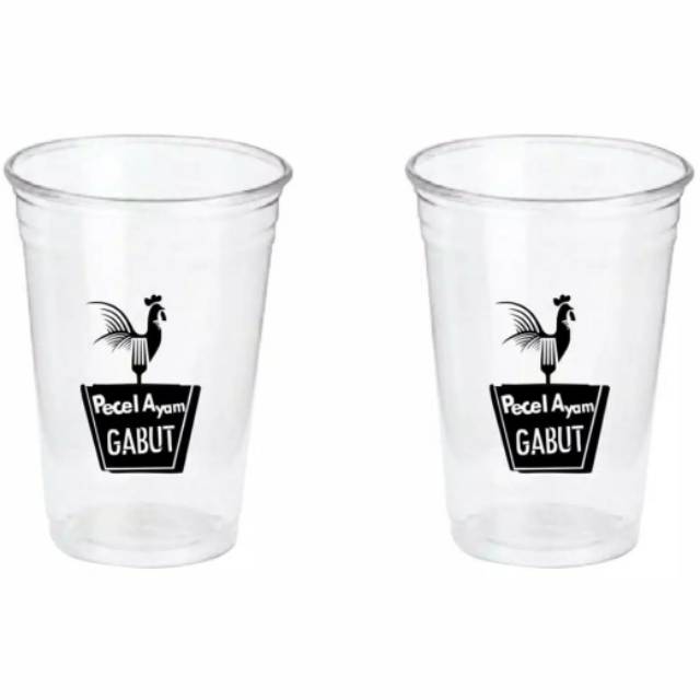 Sablon Gelas 14 oz datar