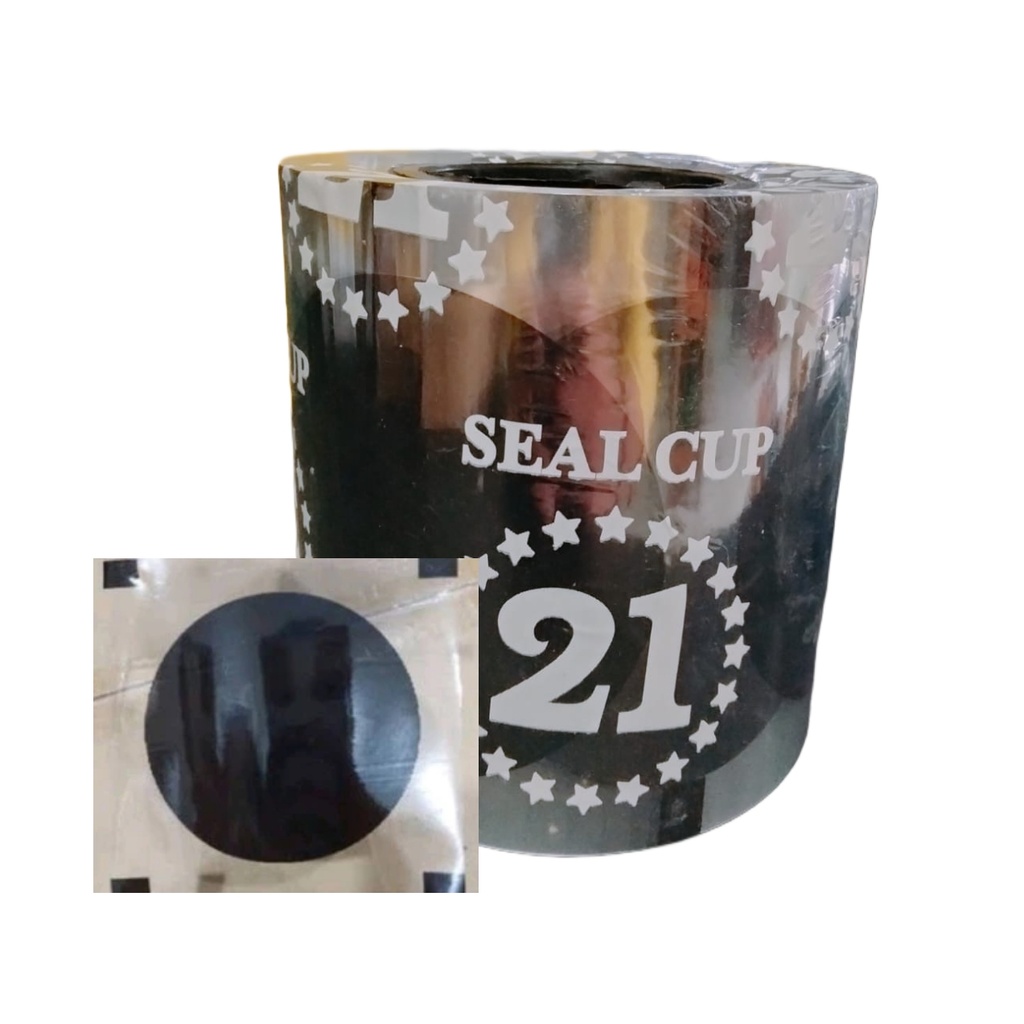 Lid Cup Sealer Plastik Blok Hitam