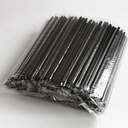 Sedotan Bubble Hitam Steril 21cm isi 100